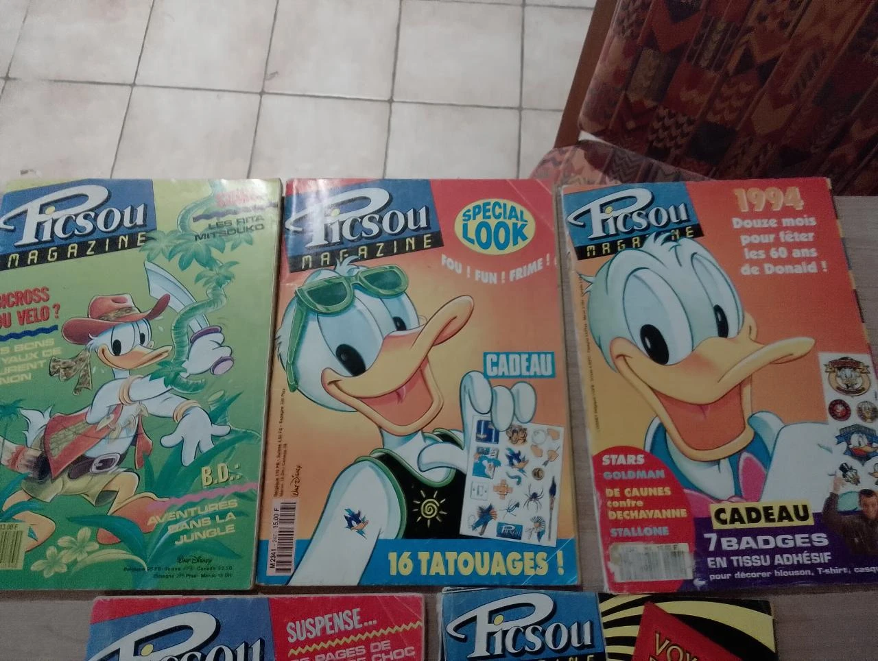 Picsou magazine lot de 7(offre pour le week-end) n° 264, 194, 247, 307, 199, 222